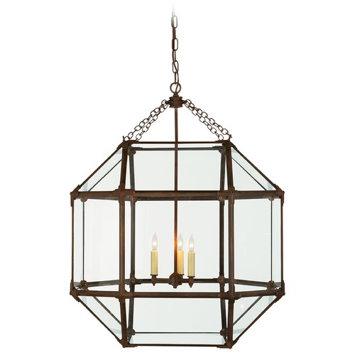 Suzanne Kasler Morris Large Lantern in Antique Zinc by Visual Comfort Signature