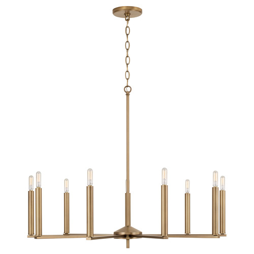 HomePlace by Capital Lighting Portman Chandelier in Aged Brass by HomePlace by Capital Lighting 448691AD