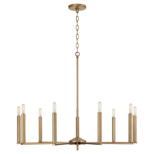 Portman Chandelier in Aged Brass by HomePlace by Capital Lighting