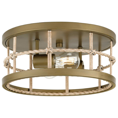 Progress Lighting Atwell 1-Light Coastal Blue Flush Mount Light