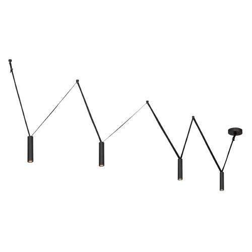 Kuzco Lighting Mason Urban Bronze LED Pendant Light with Cylindrical Shade