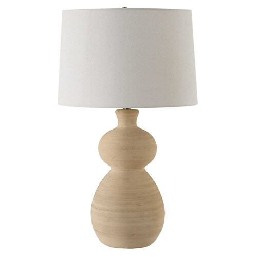 The Uttermost Company Pueblo Warm Clay & Antique Brass Table Lamp with Empire Shade