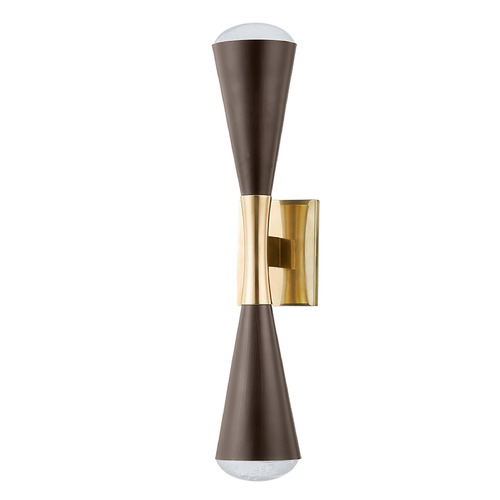 Corbett Lighting Barcelona Vintage Brass & Bronze LED Sconce