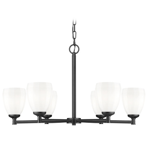 Z-Lite Z-Lite Oren Matte Black Chandelier 7004-6MB