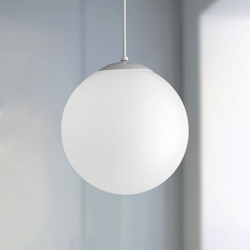 Opal Globe Pendant Light in White by Progress Lighting