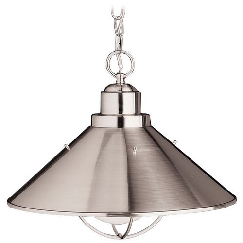 Seaside 16-Inch Pendant in Brushed Nickel by Kichler Lighting