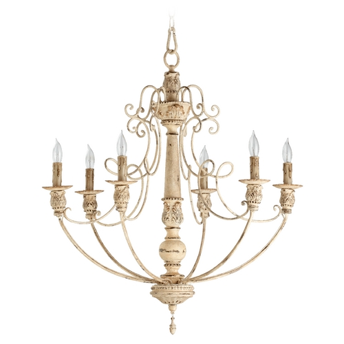 Quorum Lighting Salento Persian White Chandelier by Quorum Lighting 6106-6-70