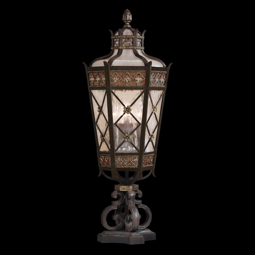 Fine Art Lamps Chateau Outdoor Umber Patina with Gold Accents Post Lighting