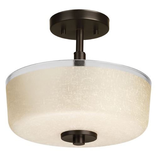 Alexa Antique Bronze Semi-Flush Mount by Progress Lighting