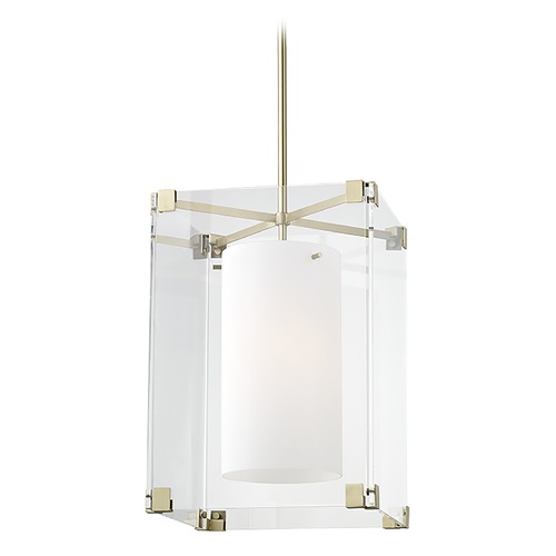 Hudson Valley Lighting Achilles Aged Brass Pendant by Hudson Valley Lighting 4132-AGB