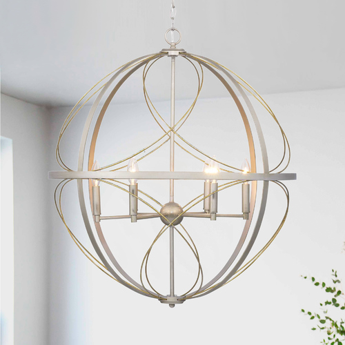 Brandywine Silver Ridge 6-Light Pendant by Progress Lighting