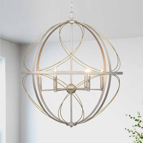 Progress Lighting Brandywine Silver Ridge 6-Light Pendant by Progress Lighting P500069-134