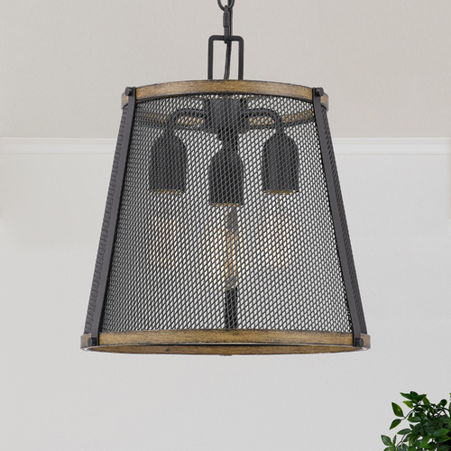 Quoizel Lighting Lindstrom Matte Black Pendant by Quoizel Lighting LIM1513MBK