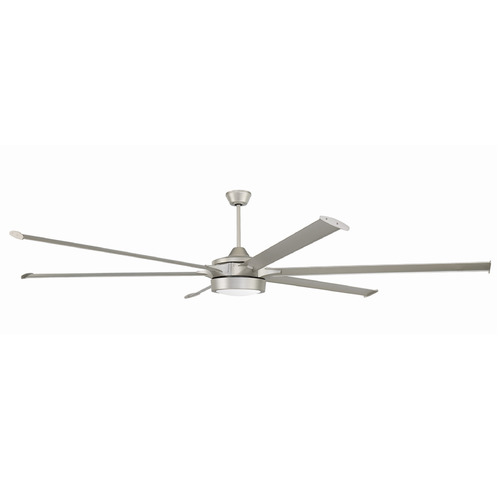 Prost 102-Inch Painted Nickel LED Ceiling Fan by Craftmade Lighting