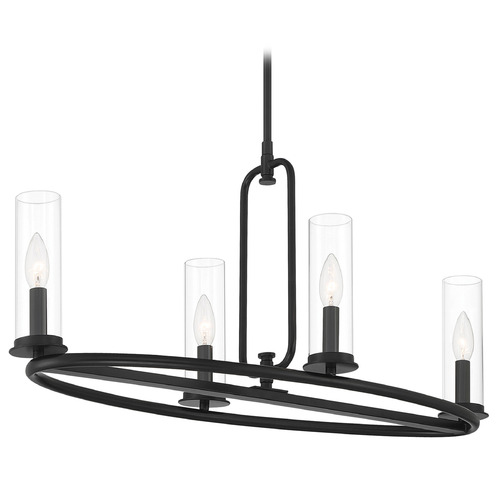 Designers Fountain Hudson Heights Matte Black Island Light