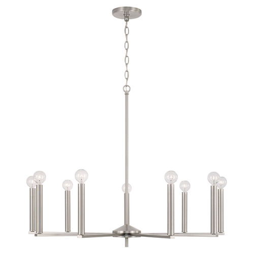 Portman Chandelier in Brushed Nickel by HomePlace by Capital Lighting
