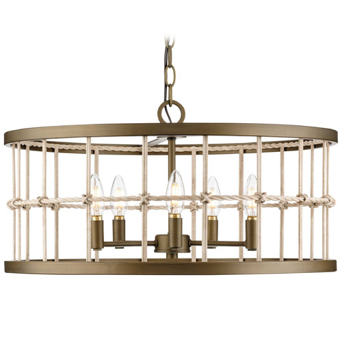 Progress Lighting Progress Lighting Atwell 4-Light Coastal Blue Chandelier P400320-161