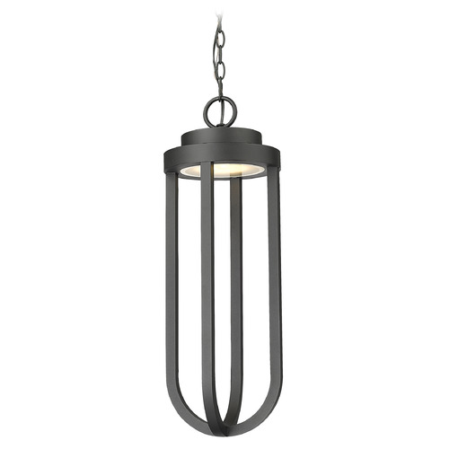 Z-Lite Leland Sand Black LED Outdoor Hanging Light