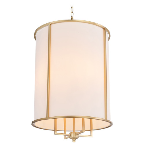 Quorum Lighting Eldorado Aged Brass Pendant with by Quorum Lighting 6705-4-80