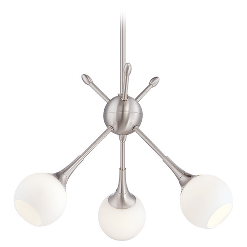 George Kovacs Pontil Brushed Nickel Mini-Chandelier