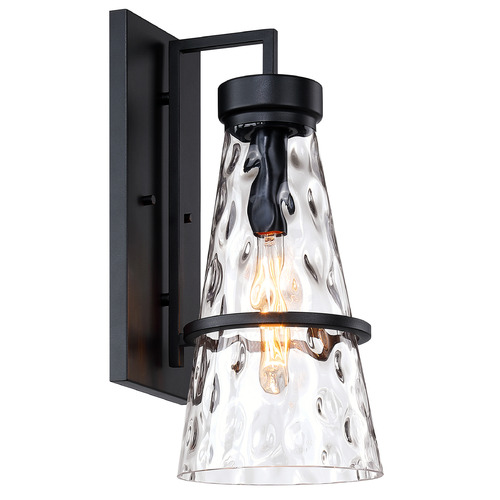 Designers Fountain Field Daisy Lane Black Outdoor Wall Light