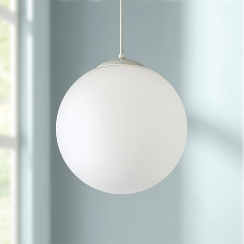 Opal Globe Pendant Light in White by Progress Lighting