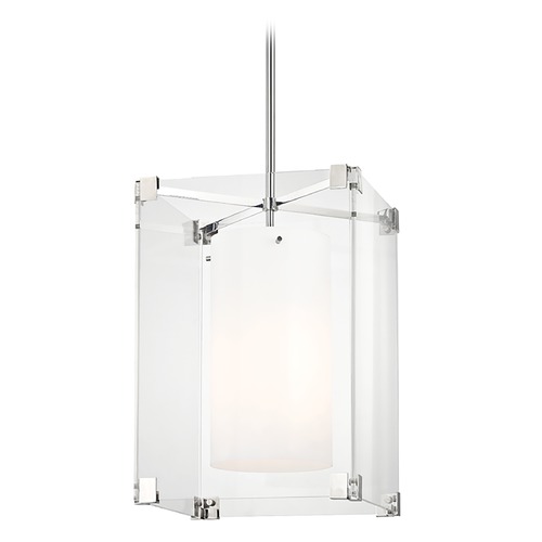 Achilles Polished Nickel Pendant by Hudson Valley Lighting