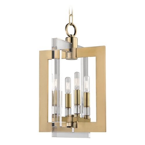 Wellington Aged Brass Pendant by Hudson Valley Lighting