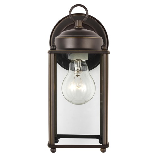 New Castle Antique Bronze Outdoor Wall Light by Generation Lighting