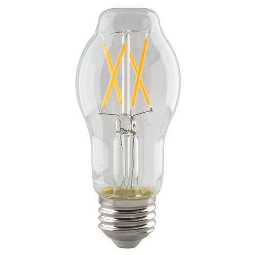 8W BT15 LED Clear Medium Base 2700K 800 Lumens 120V Dimmable by Satco Lighting