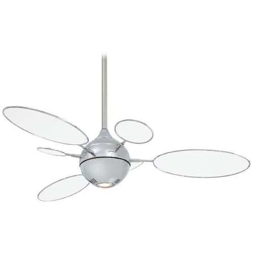 Minka Aire Cirque 54-Inch LED Fan in Polished Nickel by Minka Aire F596L-PN/TL