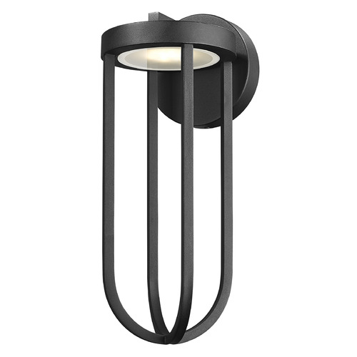 Z-Lite Leland Sand Black LED Outdoor Wall Light