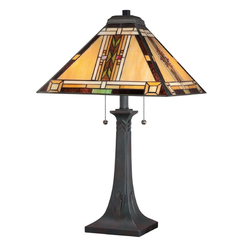 Navajo Table Lamp in Valiant Bronze by Quoizel Lighting