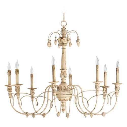 Quorum Lighting Salento Persian White Chandelier by Quorum Lighting 6106-8-70