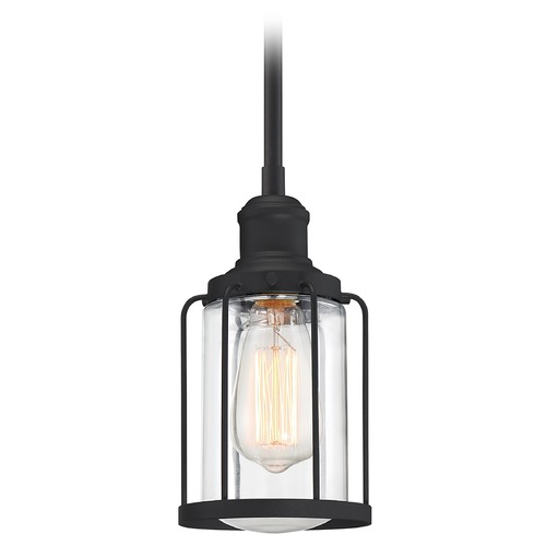 Quoizel Lighting Ludlow Earth Black Mini Pendant by Quoizel Lighting LUD1505EK