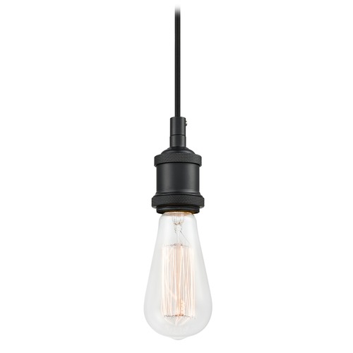 Matteo Lighting Bulstrodes Workshop Black Mini Pendant by Matteo Lighting C46100BK