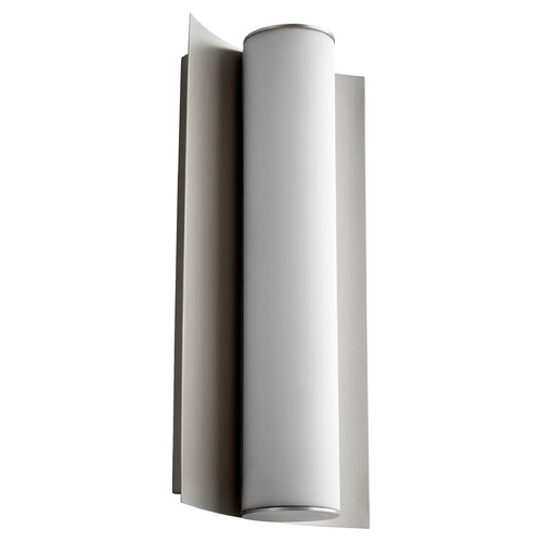 Wave 13-Inch LED Wall Sconce in Satin Nickel by Oxygen Lighting