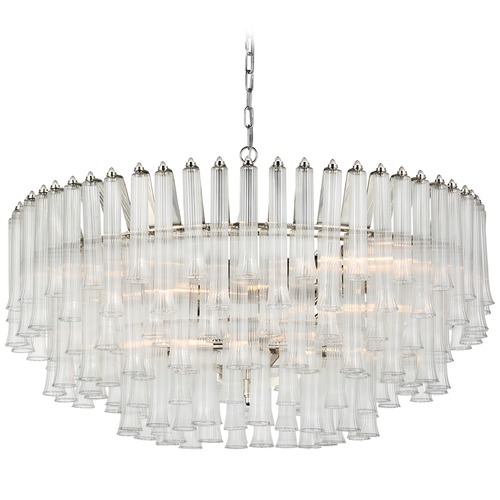 Julie Neill Lorelei X-Large Chandelier in Nickel by Visual Comfort Signature