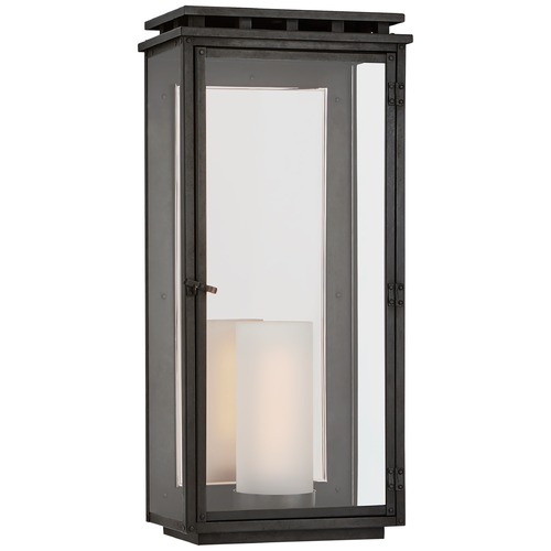 Chapman & Myers Cheshire Large Lantern in Aged Iron by Visual Comfort Signature