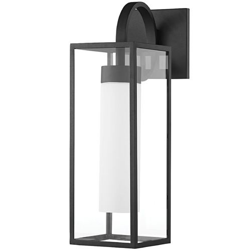 Troy Lighting Pax Textured Black Outdoor Wall Light