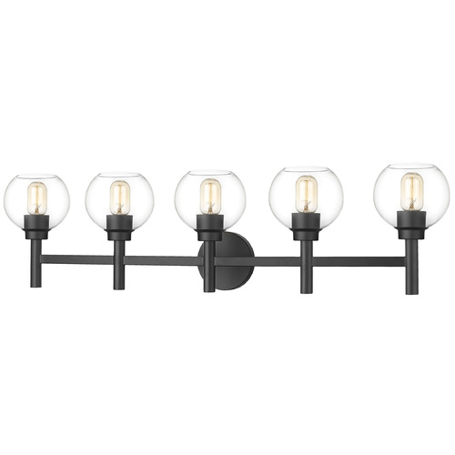 Z-Lite Sutton Matte Black Bathroom Light by Z-Lite 7502-5V-MB