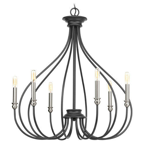 Progress Lighting Progress Lighting Whisp Graphite Chandelier P400030-143