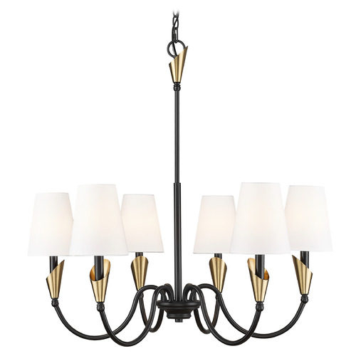 Z-Lite Claudelle Matte Black & Modern Gold Chandelier