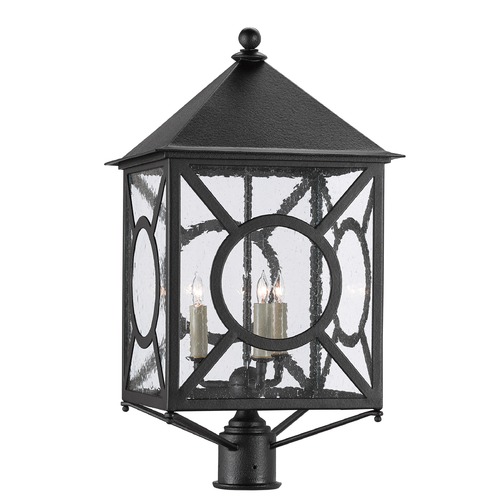 Currey and Company Lighting Ripley 26.5-Inch Post Light in Midnight by Currey & Company 9600-0002