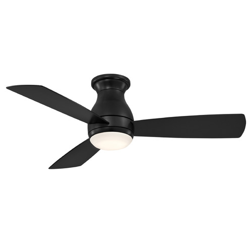 Fanimation Fans Hugh 44 Black LED Ceiling Fan with Light
