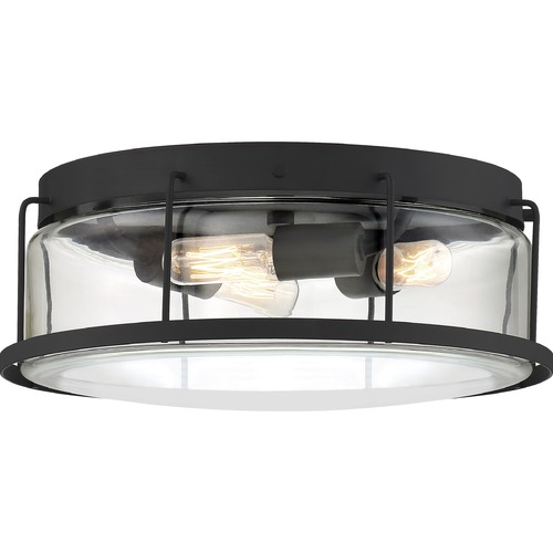 Ludlow Earth Black Flush by Quoizel Lighting
