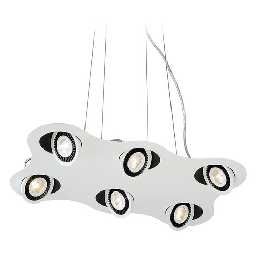 Vision 6-Light LED Pendant in White by Eurofase Lighting