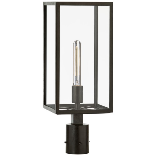 E.F. Chapman Fresno Post Light in Aged Iron by Visual Comfort Signature