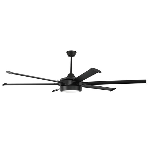 Prost 78-Inch Flat Black LED Ceiling Fan by Craftmade Lighting