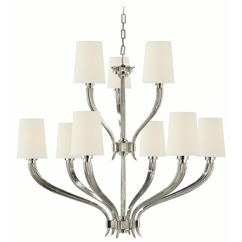 Visual Comfort Signature Collection Visual Comfort Signature Collection Chapman & Myers Ruhlmann Polished Nickel Chandelier CHC2465PN-L